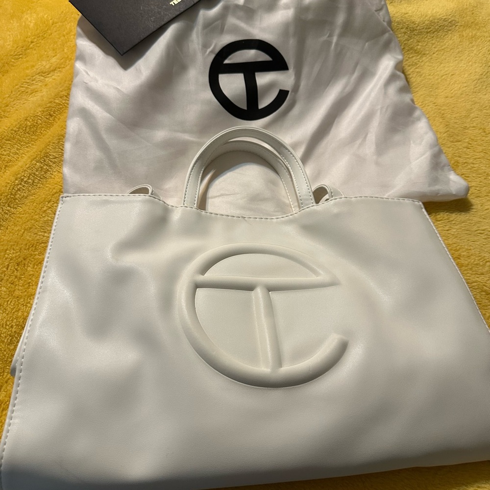 Telfar White Tote